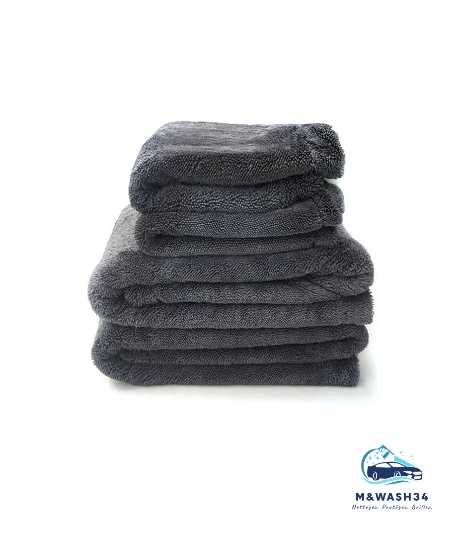Serviette de Lavage Microfibre 1200GSM – Double Face Ultra-Absorbante