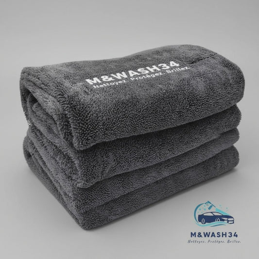 Serviette de Lavage Microfibre 1200GSM – Double Face Ultra-Absorbante